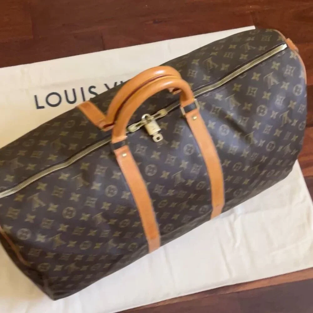 LOUIS VUITTON Bandouliere VINTAGE MONOGRAM KEEPALL 50 TRAVEL DUFFLE BAG